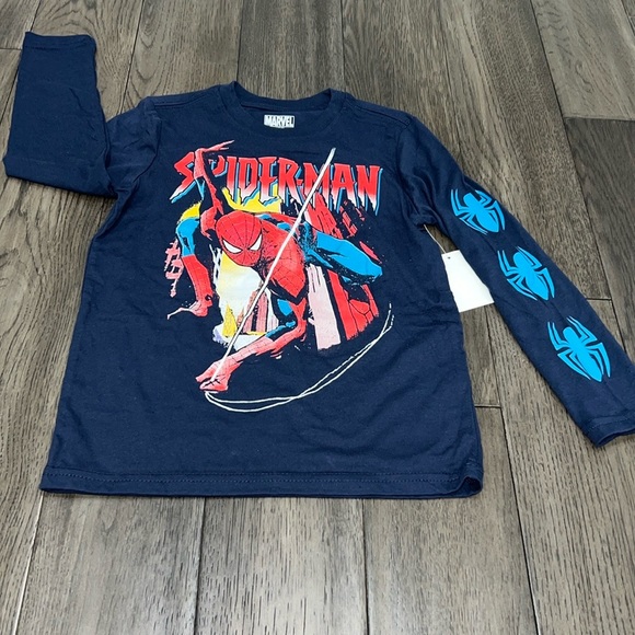 NWT Marvel kids Spider-Man long sleeve T-shirt - Picture 1 of 5